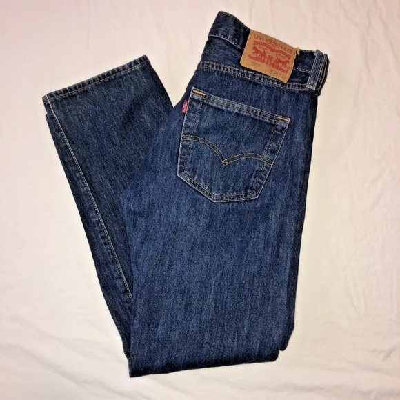 VINTAGE LEVIS  501 BUTTON FRONT JEAN  29 x 30 UNISEX - Picture 11 of 14